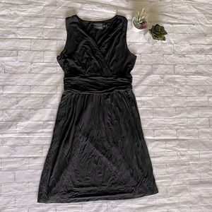 Cynthia Rowley black wrap sleeveless dress size medium